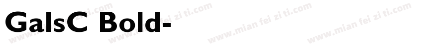 GalsC Bold字体转换